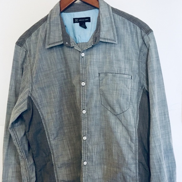 INC International Concepts Button Front Shirt Lg - Picture 6 of 8